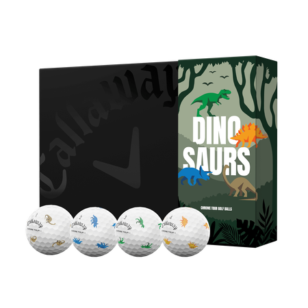 Balles de Golf Chrome Tour Dino &ndash; &Eacute;dition Limit&eacute;e (Douzaine)